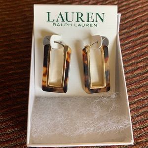 Ralph Lauren Tortoise shell earrings